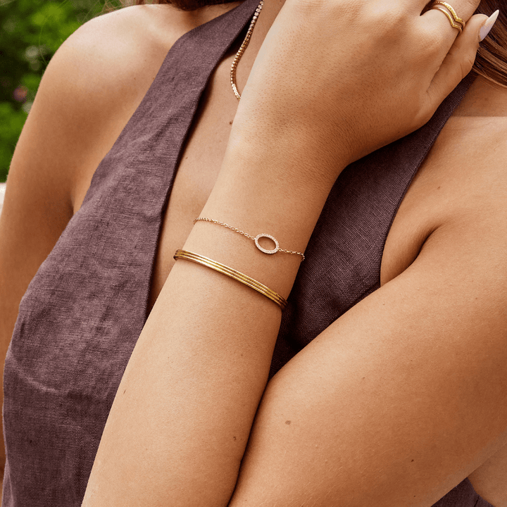 Kaia Runder Kristallarmband