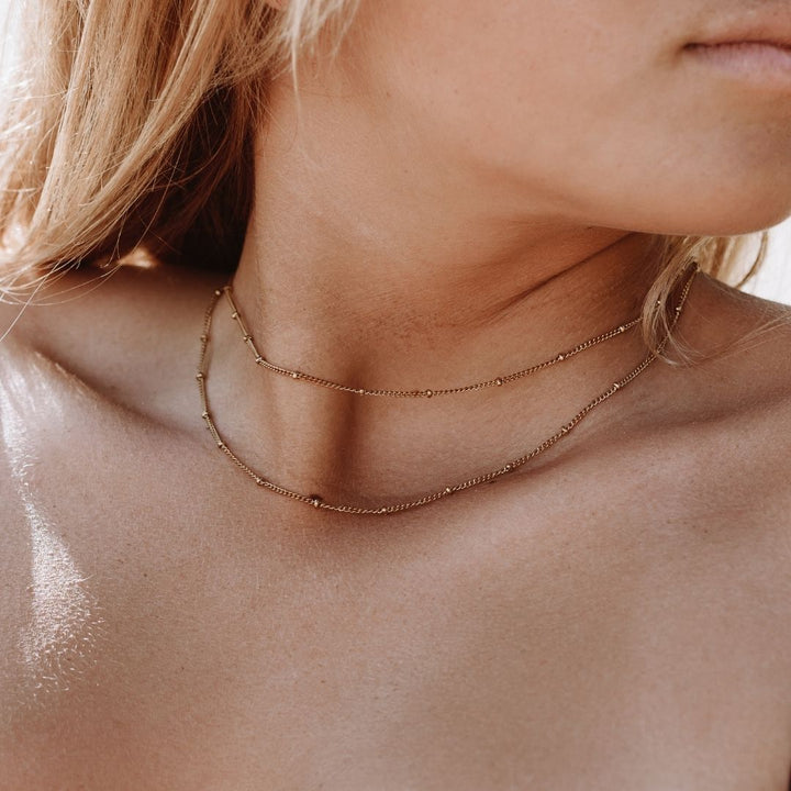 "Ornos" Geschichteter Choker-Halskette