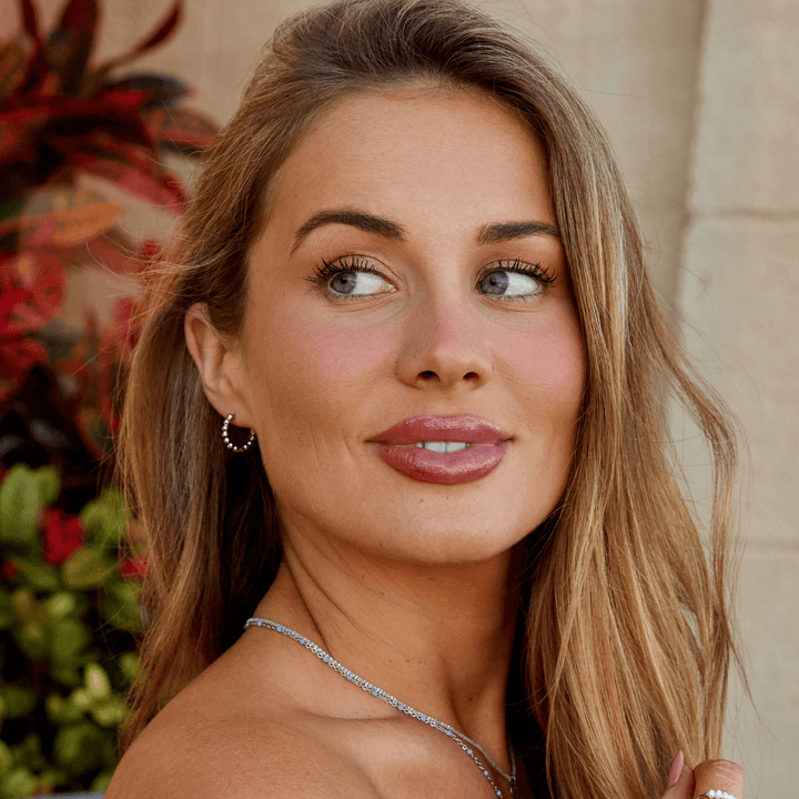 Leona Silberperlen Creolen