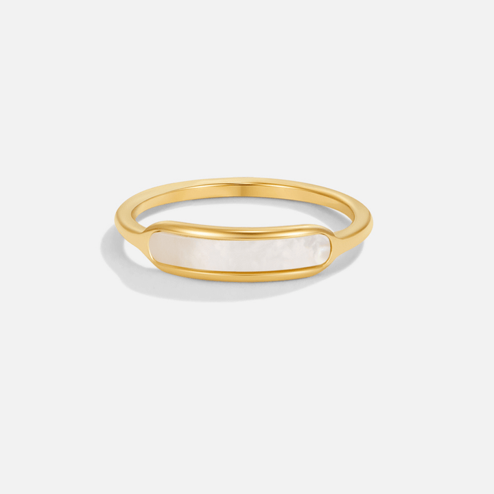 Maya Perlenweißer Ring