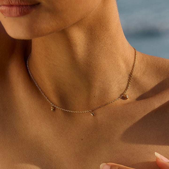 Triple Sparkle Choker