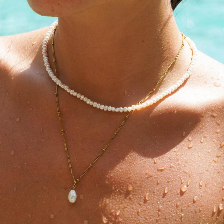 Mini Süßwasserperlen Choker