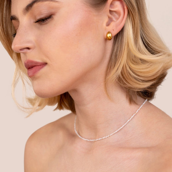 Mondstein Perlenkette