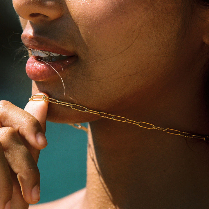 Paperclip Toggle Halskette