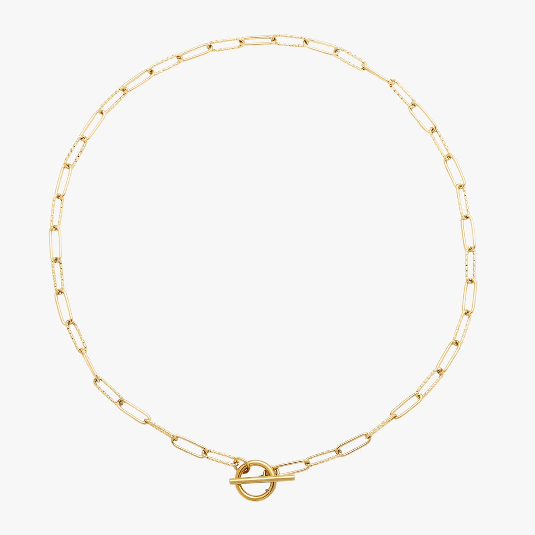 Paperclip Toggle Halskette