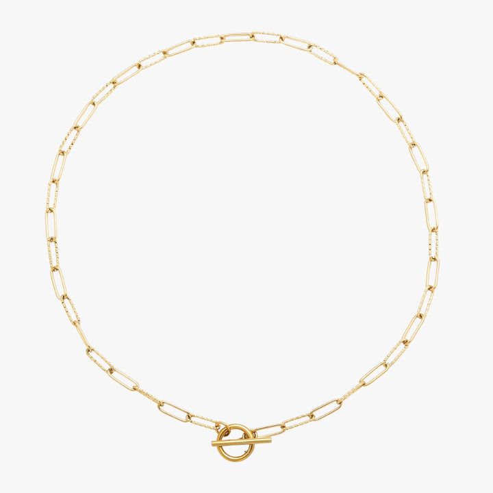 Paperclip Toggle Halskette