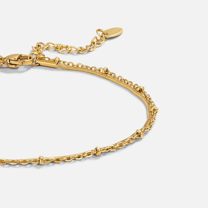 Pia Gold Schicht Fußkette