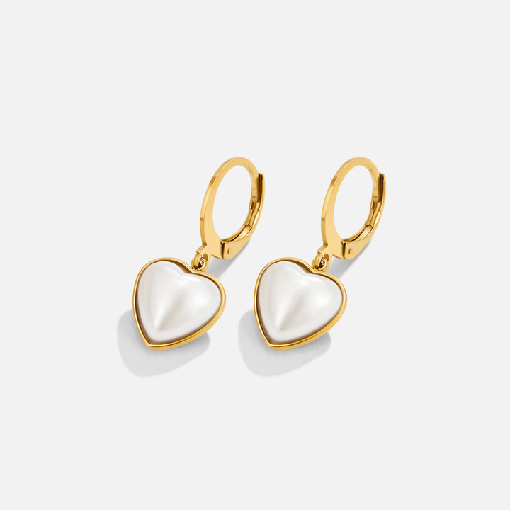 'Pure Heart' Perlen-Hoops Ohrringe