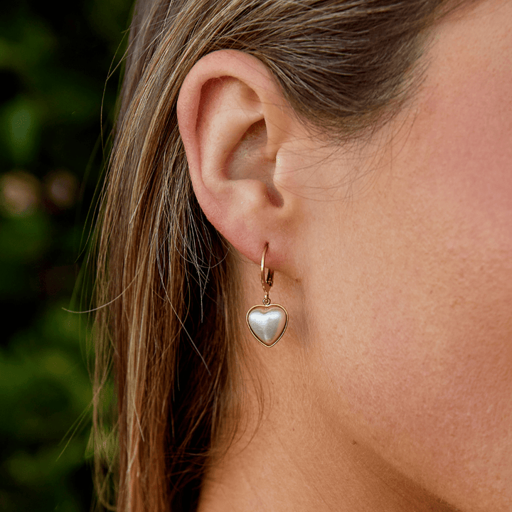 'Pure Heart' Perlen Creolen