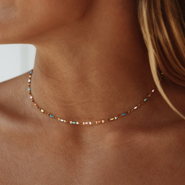 Regenbogen Dainty Choker