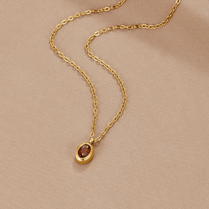 Rubinrotes Kristallhalsband