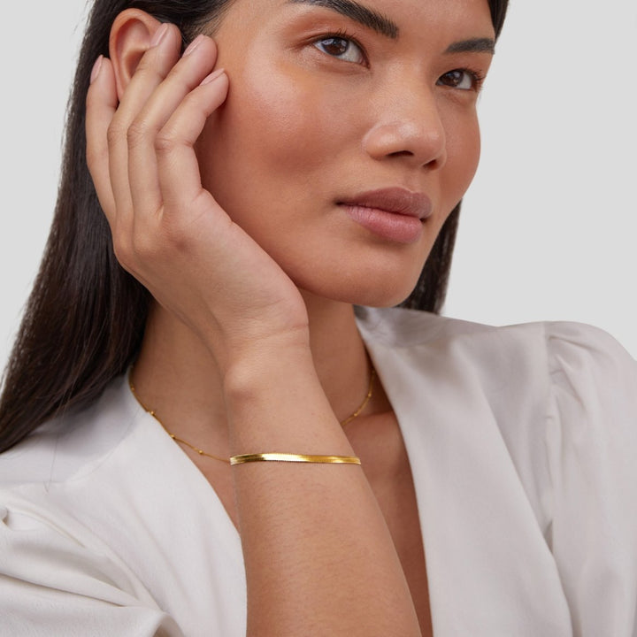 Sarya Schlangenkette Goldarmband