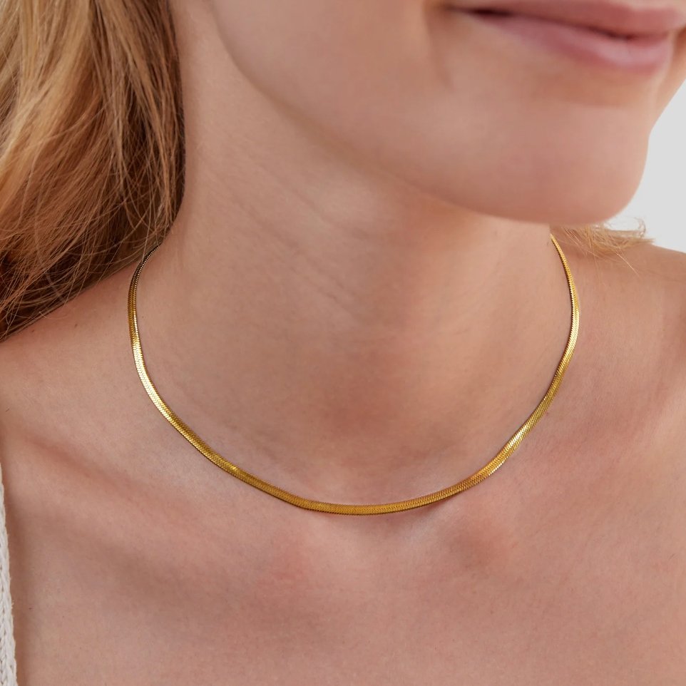 Sarya Schlangenkette Gold Halskette