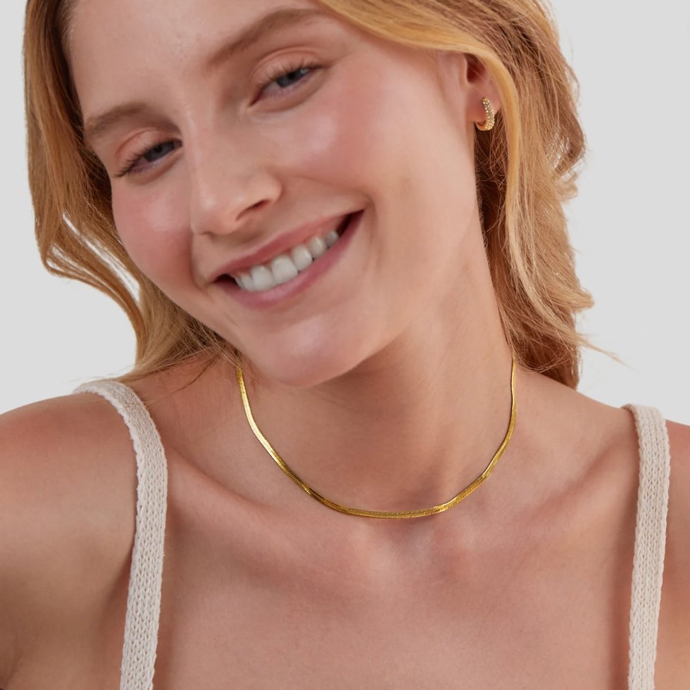 Sarya Schlangenkette Gold Halskette