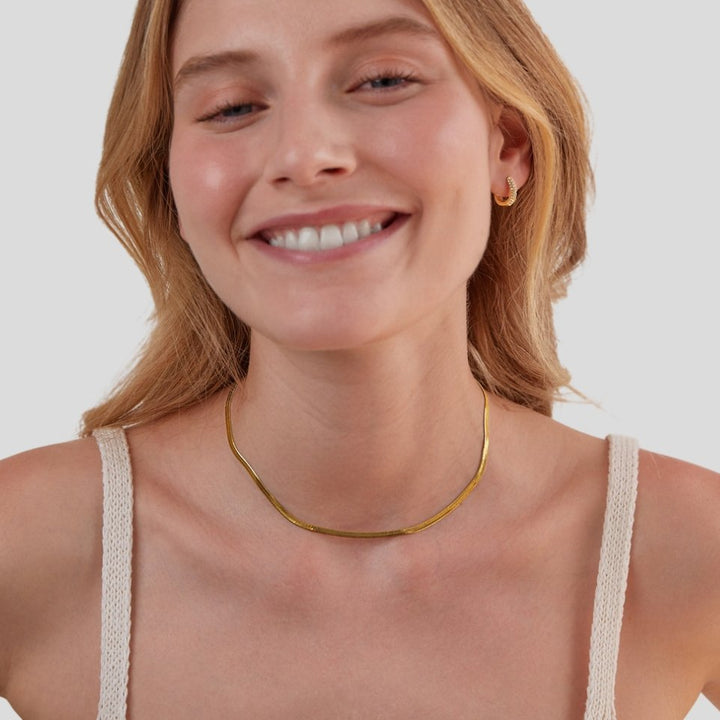 Sarya Schlangenkette Gold Halskette