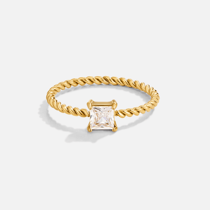 Sofia Kristall Verdrehter Ring