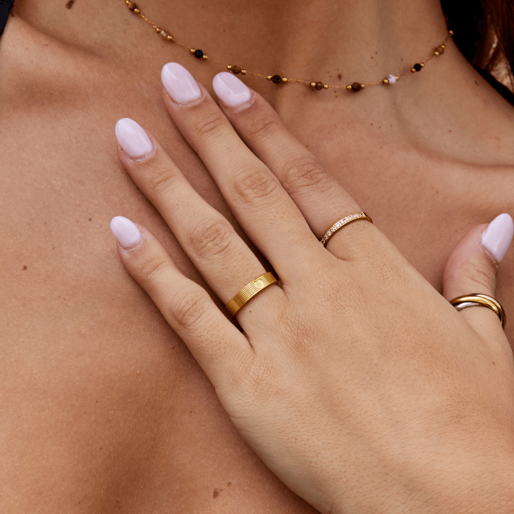 Soleil Gold Bandring