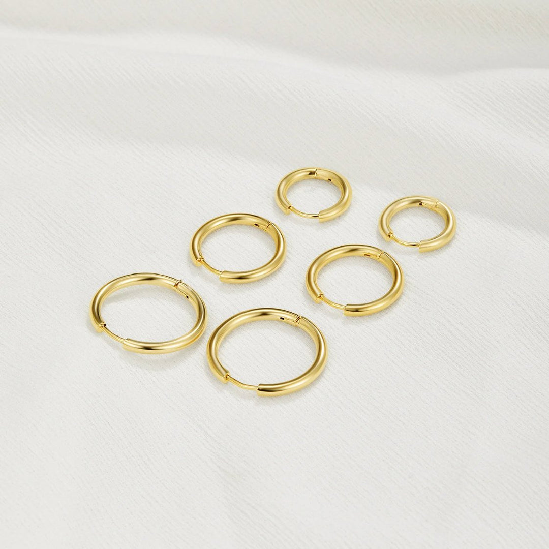 Dreifach-Hoops Ohrringe Set