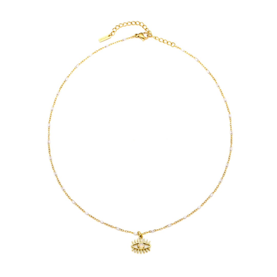 Opal Auge des Bösen Halskette