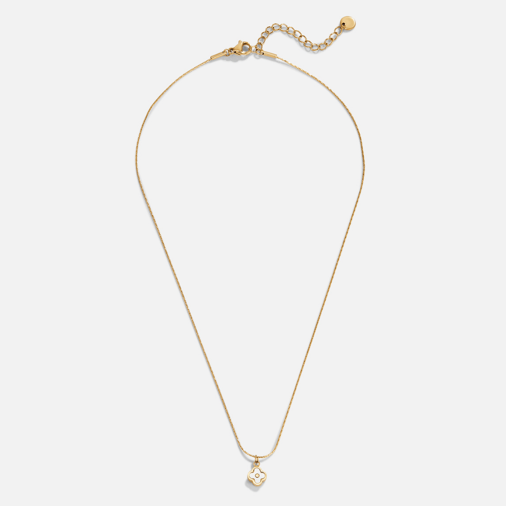 Weißes Blumenanhänger-Halskette