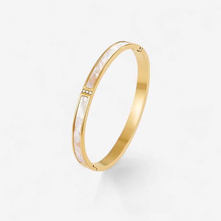 Weißes Sahara Gold Armband