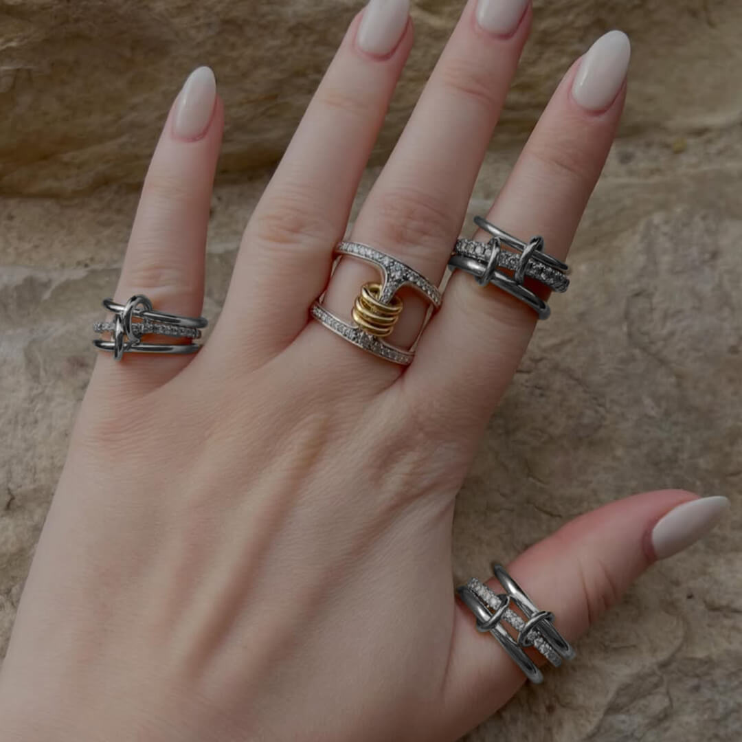 Amélie Klassischer Drei-Stapelring