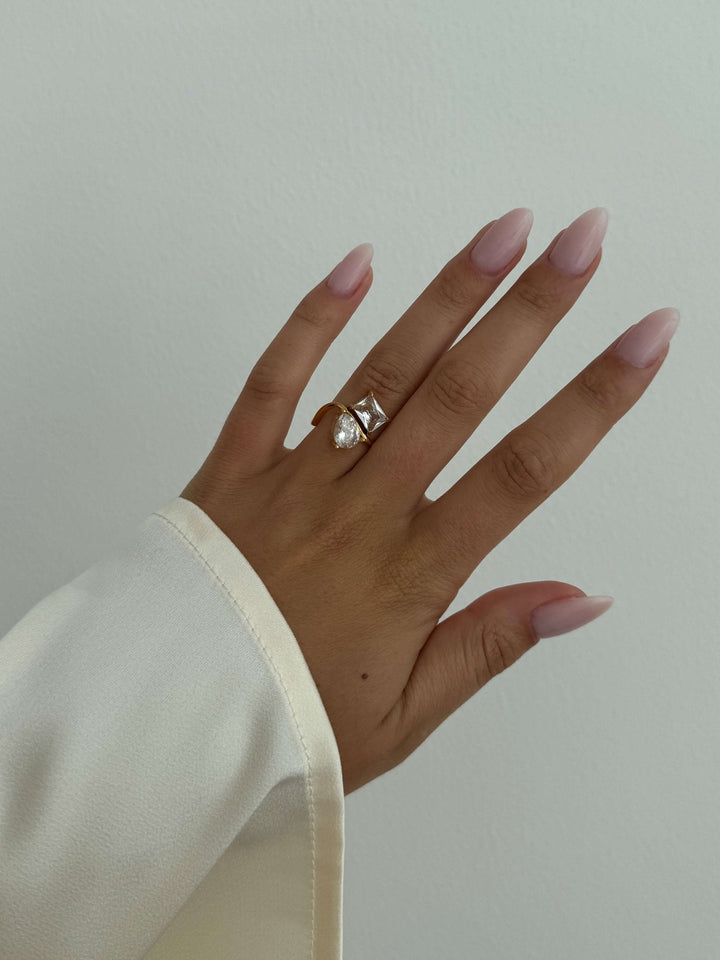 Cressida Zwillings-Zirkonia-Bandring