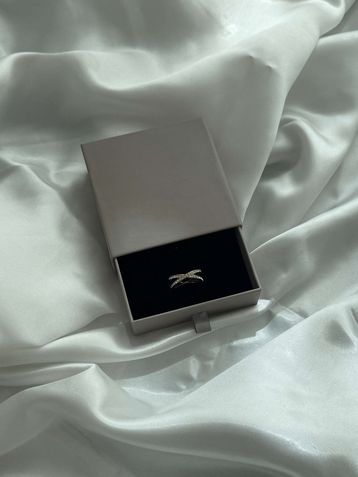 Daisy Kreuz-Rhinestone Bandring