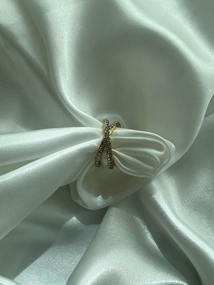 Daisy Kreuz-Rhinestone Bandring