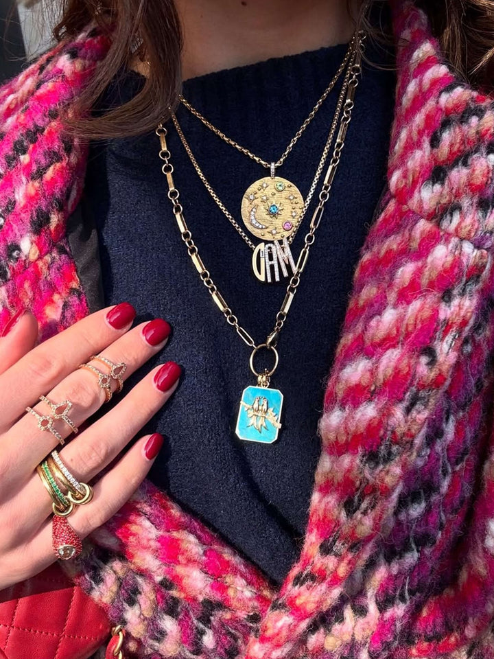 Dana Smaragd Rhinestone Stapelring