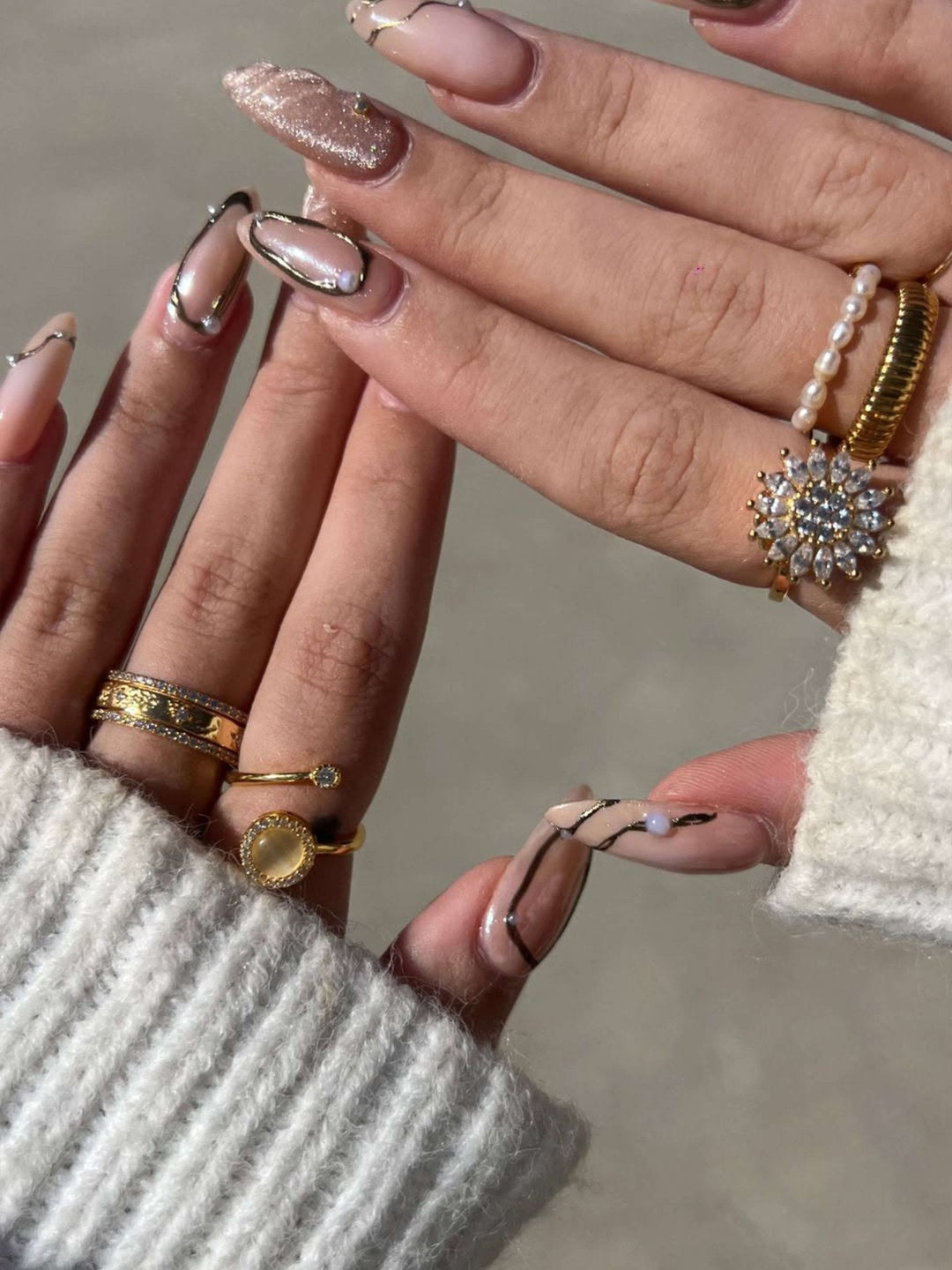 Eliz Angst Spinner Ring Set