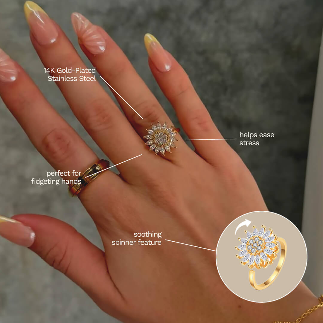 Blumen-Angst-Spinning-Ring