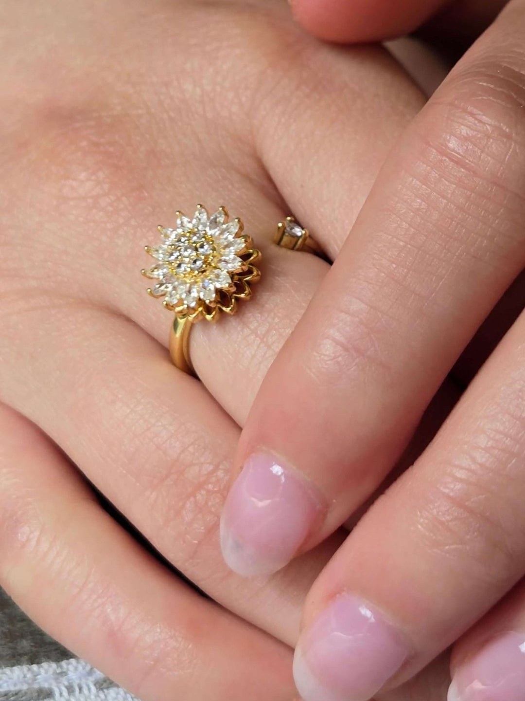 Blumen-Angst-Spinning-Ring