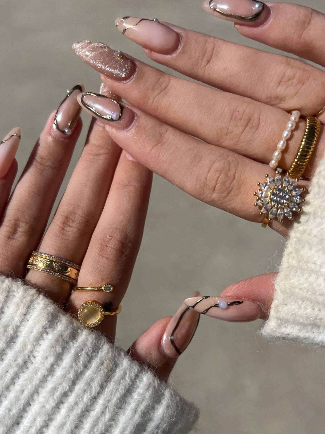 Blumen-Angst-Spinning-Ring