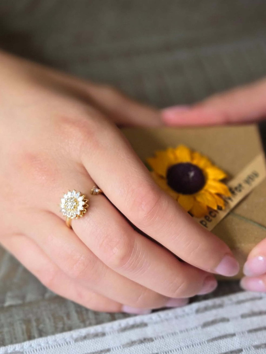 Blumen-Angst-Spinning-Ring