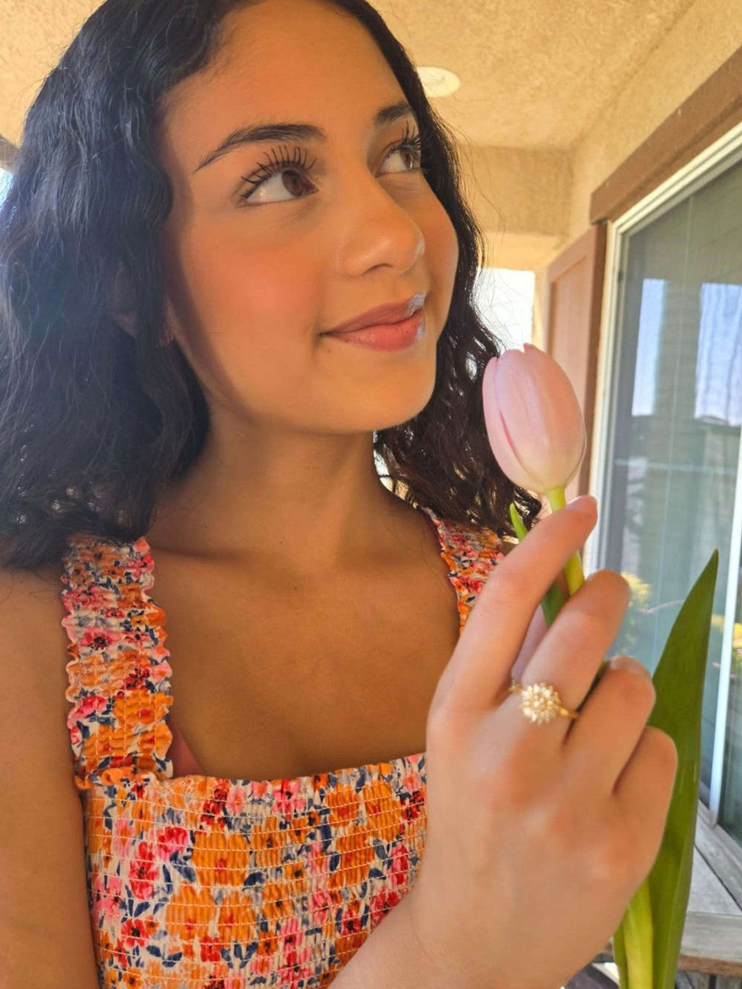 Blumen-Angst-Spinning-Ring