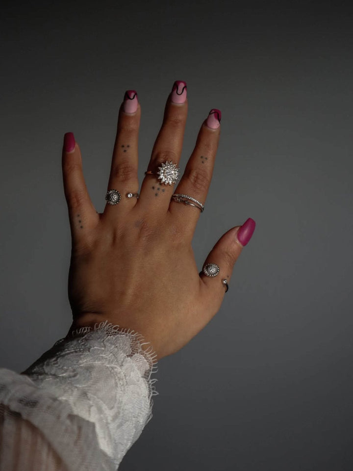 Blumen-Angst-Spinning-Ring