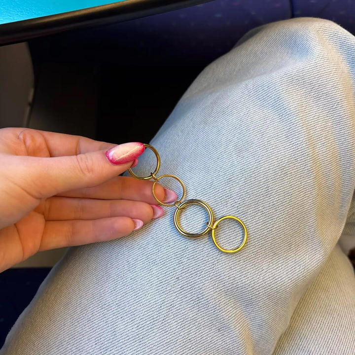 Ivana Minimalist Vier gestapelte Ringe