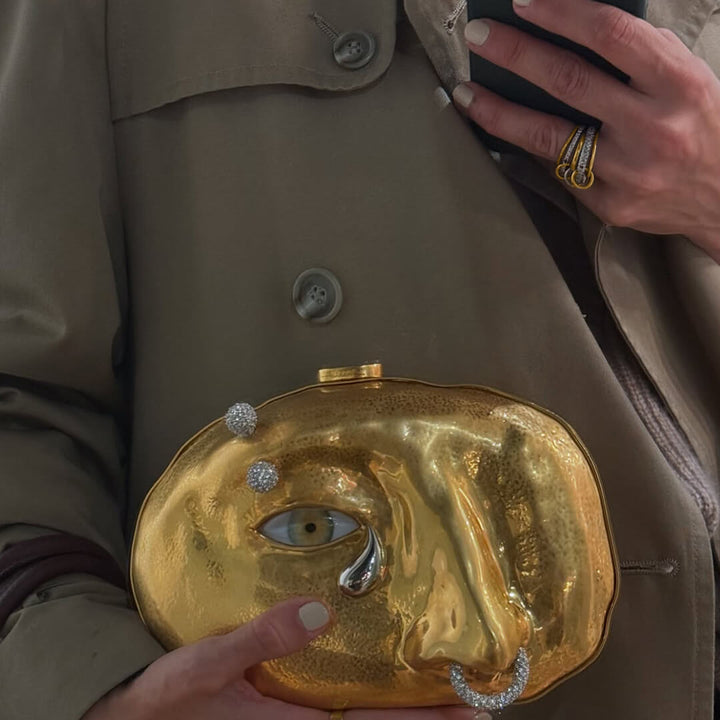 Ophelie Luxe Edelstein Fünf-Stapel Ring