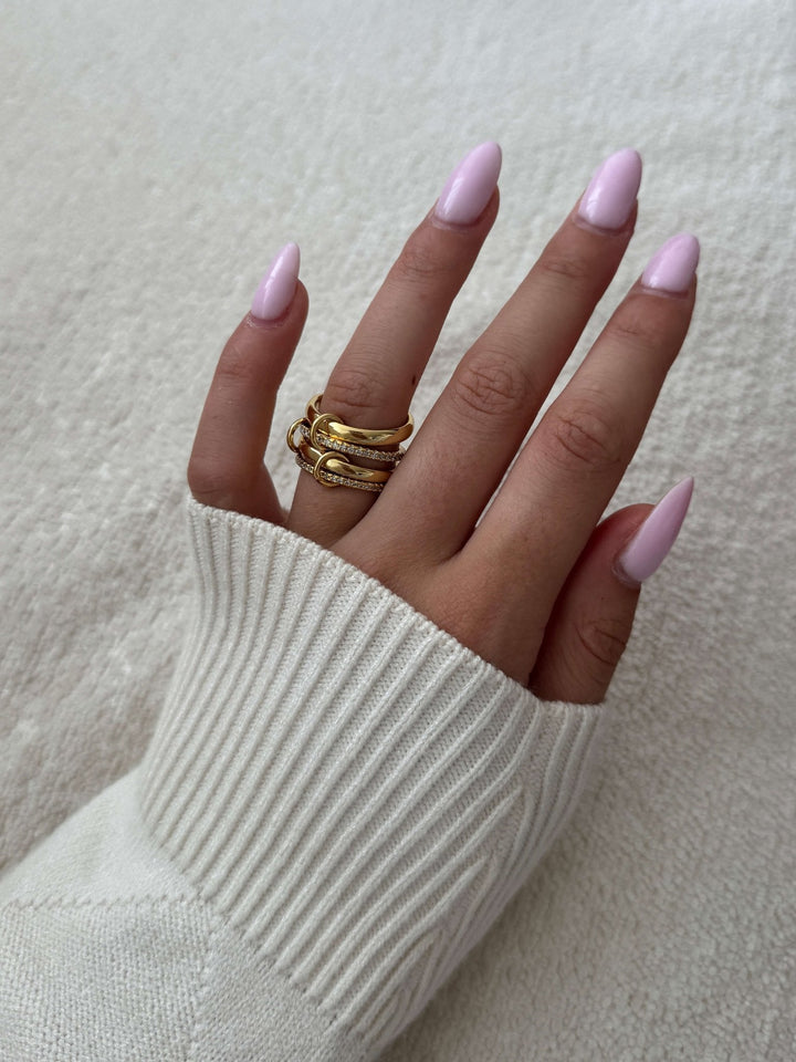 Paloma Funkelnder Strass Stapelring