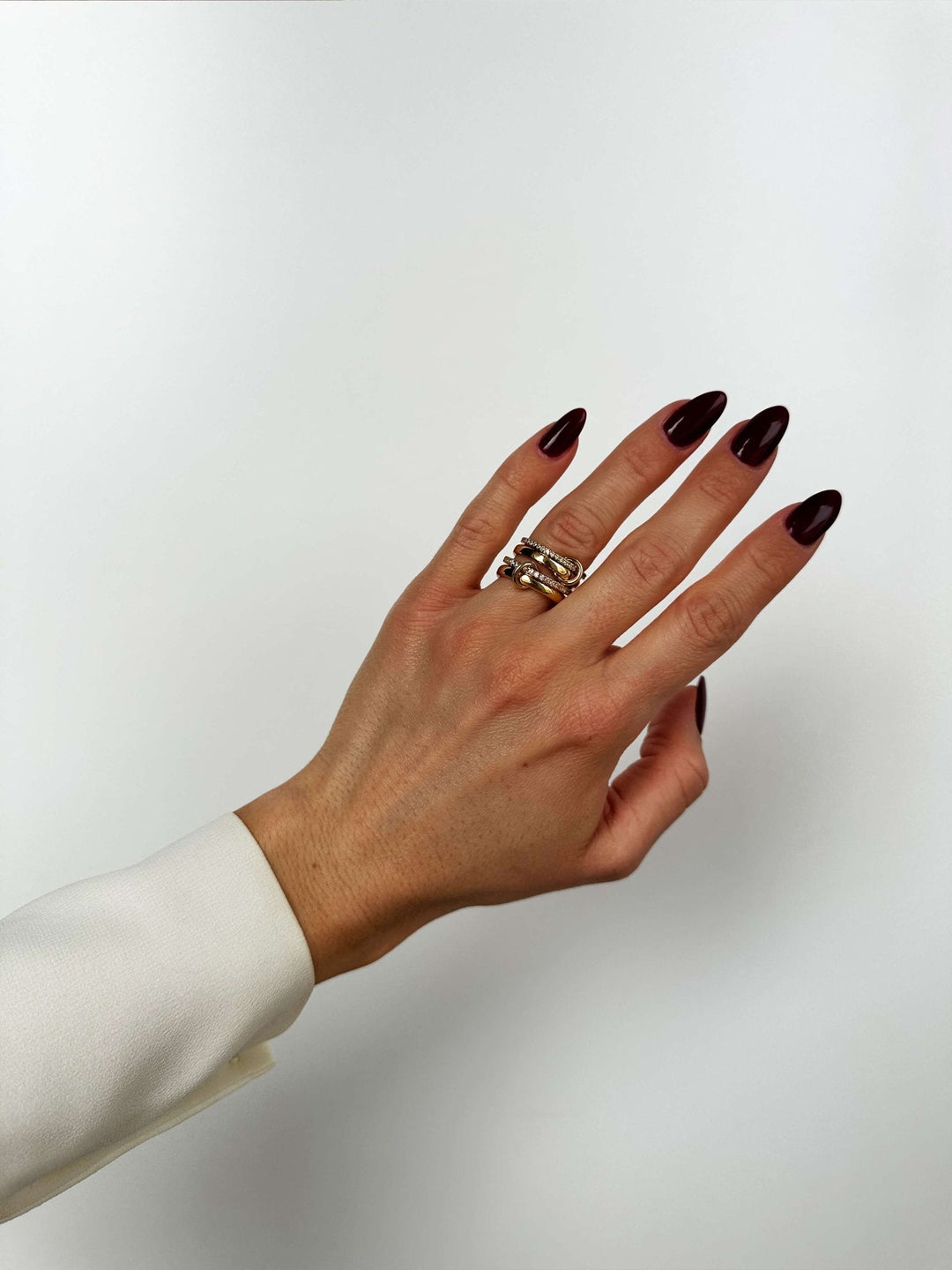 Paloma Funkelnder Strass Stapelring