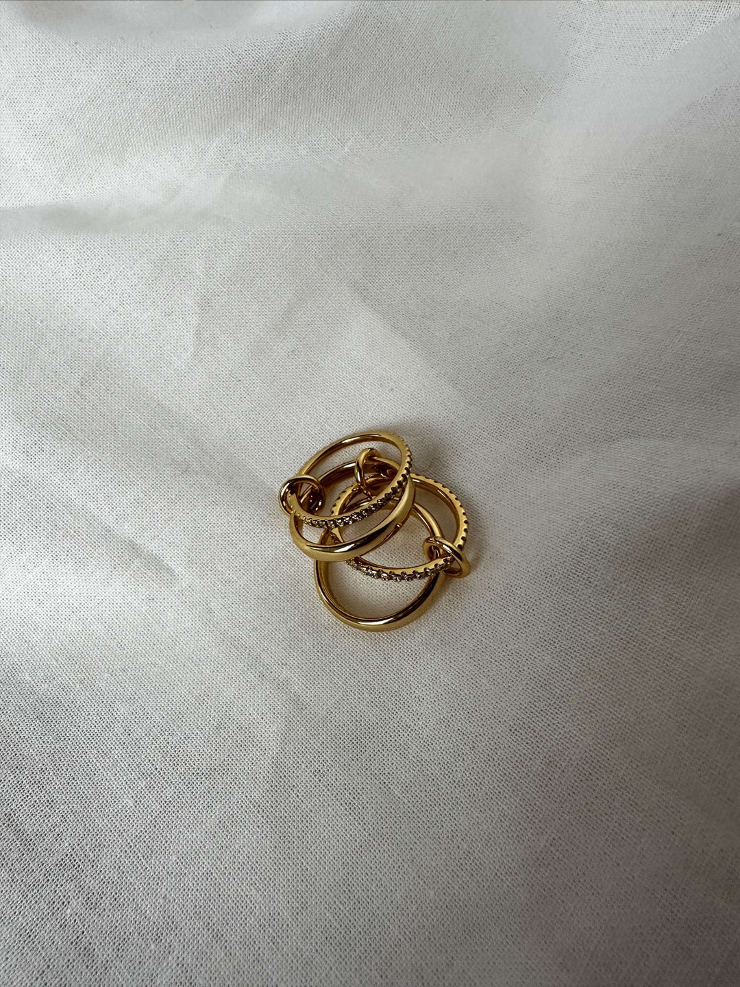 Paloma Funkelnder Strass Stapelring