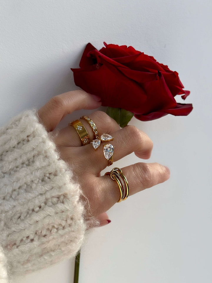 Serrah Herz Strass Bandring