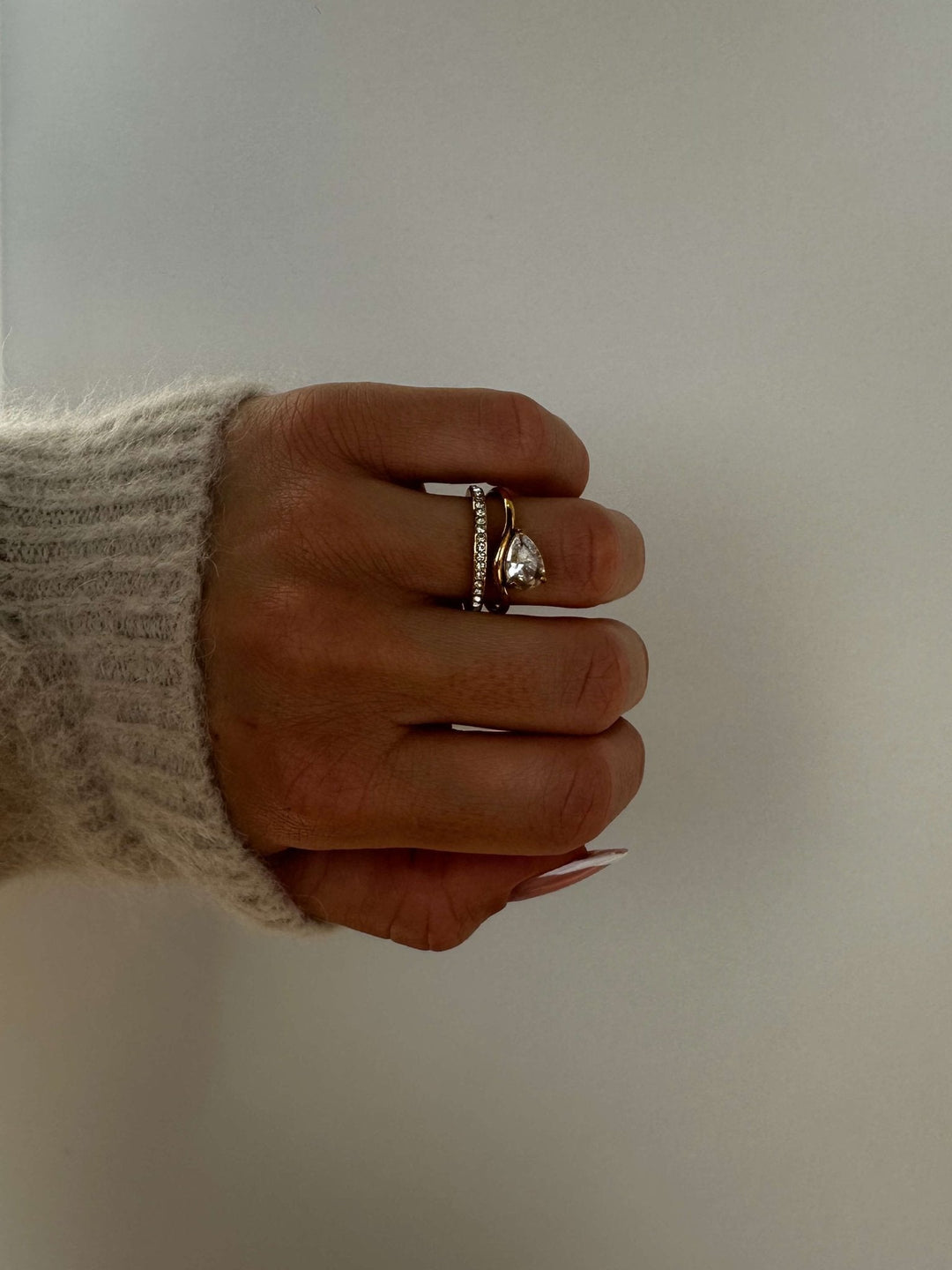 Yalina Slim Pavé Bandring